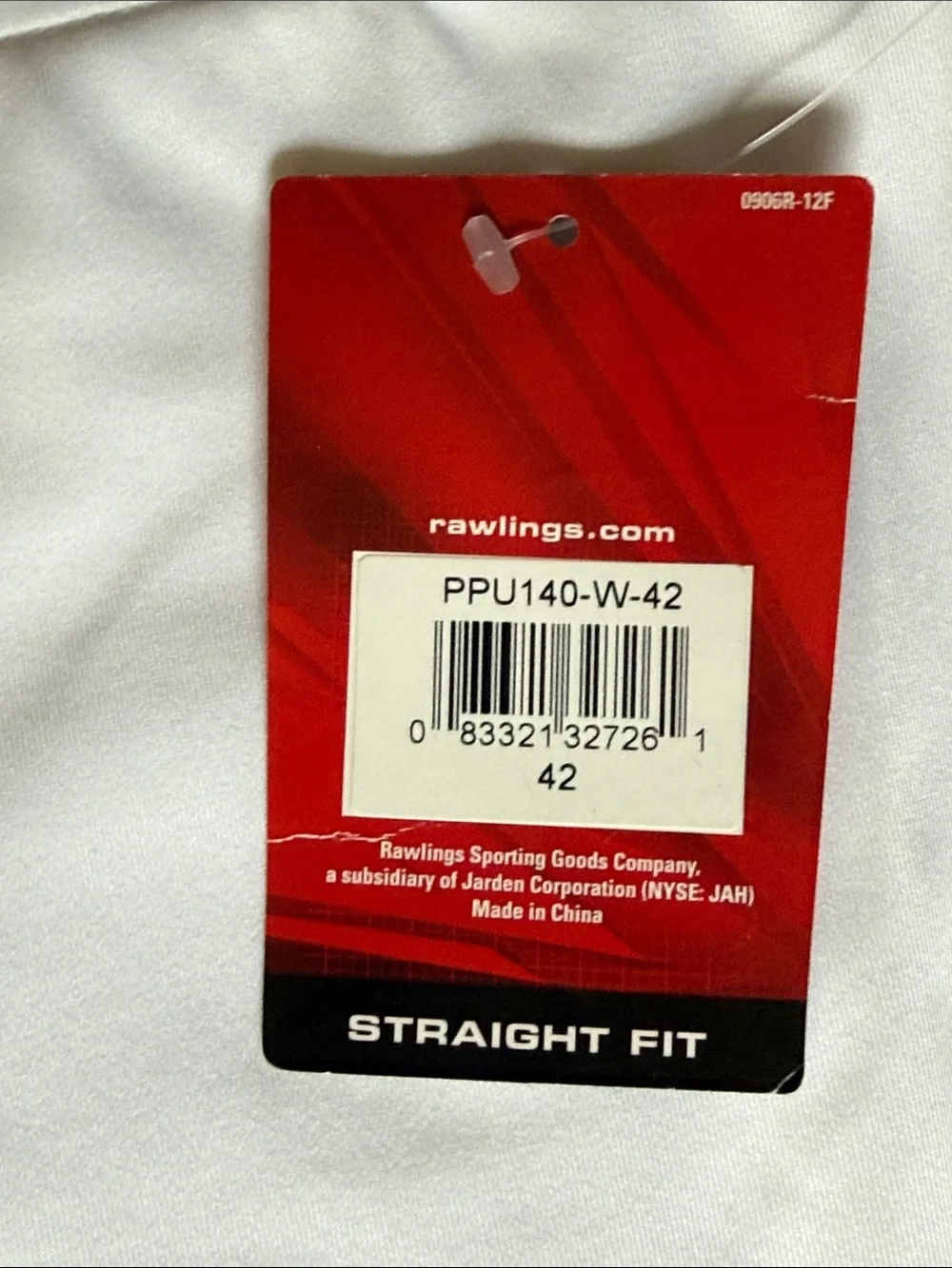 Men’s Rawlings  straight fit White Baseball Pants